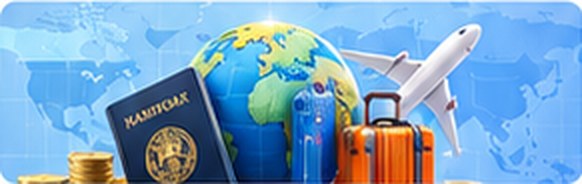 Paspor, globe, dan koper untuk traveler